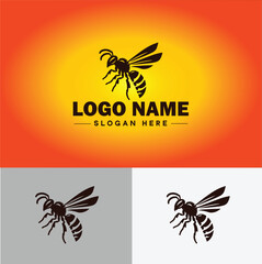 hornet bee logo icon vector for business brand app icon hornet bee logo template