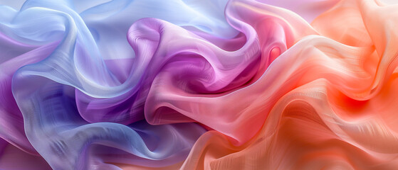 Fototapeta premium Colorful fabric illustration, abstract background multi-colored