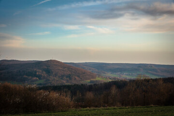 Landschaft in Oberfranken im März Frühling 2024 - 768220080