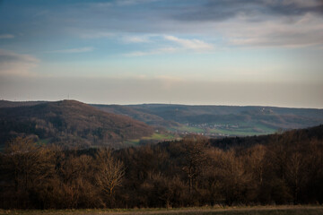 Landschaft in Oberfranken im März Frühling 2024 - 768220081