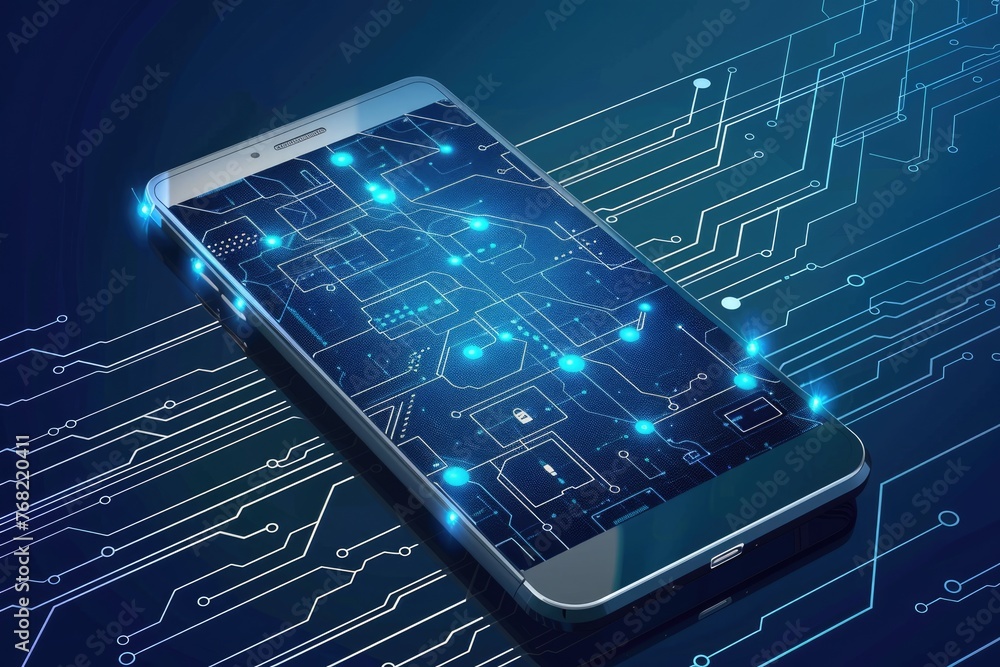 Poster streamline your business with mobile device management: a digital concept for efficient communicatio