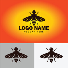 Hoverfly bee logo icon vector for business brand app icon Hoverfly bee logo template