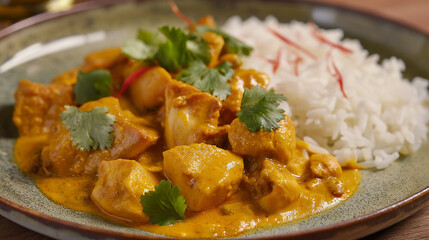 Pollo a Curry con riso