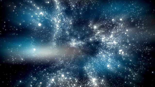 space background abstract night bright science video