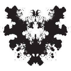 Monochromatic background with spotted crackle texture and leaf-like splashes.