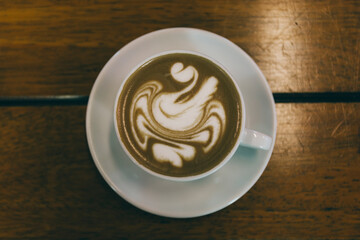 cup of coffee on the table