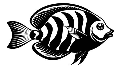 Masterful Discus Fish Vector Art Perfect for Aquatic Enthusiasts and Designers