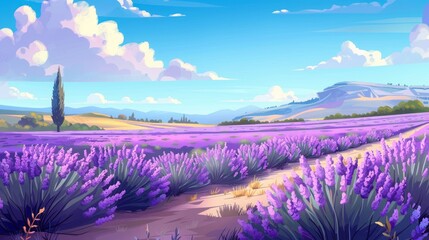Obraz premium lavender field.