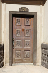 old wooden door