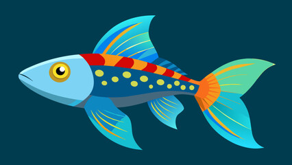 Discover the Beauty Guppy Fish Vector Art for Your Projects