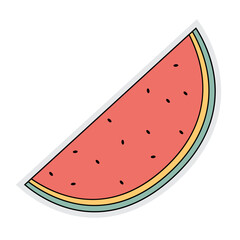 Retro Fruit Sticker