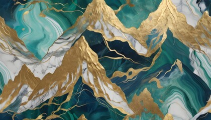 Abstract green and gold background