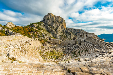 Termessos ancient city the amphitheatre. Termessos is one of Antalya -Turkey's most outstanding...