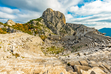 Termessos ancient city the amphitheatre. Termessos is one of Antalya -Turkey's most outstanding...