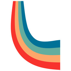 Retro Rainbow Element