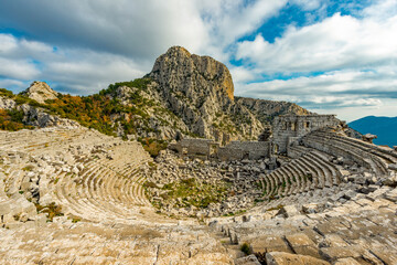 Termessos ancient city the amphitheatre. Termessos is one of Antalya -Turkey's most outstanding...