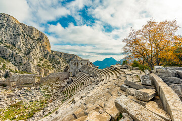 Termessos ancient city the amphitheatre. Termessos is one of Antalya -Turkey's most outstanding...