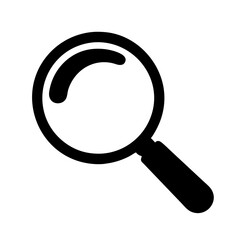 Magnifying glass icon on a Transparent Background