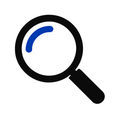 Magnifying glass icon on a Transparent Background