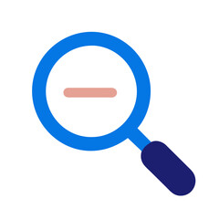 Magnifying glass icon on a Transparent Background