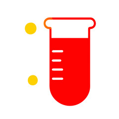 Beaker icon on a Transparent Background