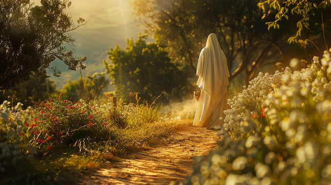 
Maria m&atilde;e de Jesus Maria passa &agrave; frente e abre estradas e caminhos📿