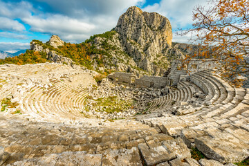 Termessos ancient city the amphitheatre. Termessos is one of Antalya -Turkey's most outstanding...