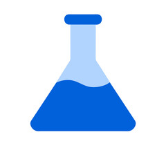 Flask vector icon on a Transparent Background