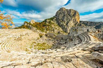 Termessos ancient city the amphitheatre. Termessos is one of Antalya -Turkey's most outstanding...