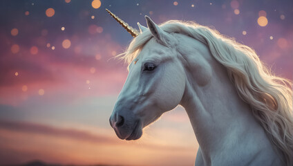 Obraz na płótnie Canvas beautiful fantasy unicorn surreal