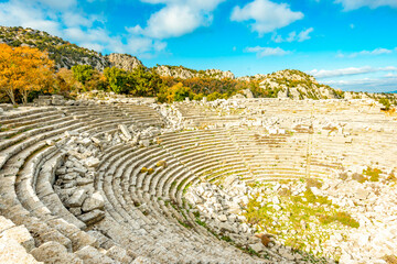 Termessos ancient city the amphitheatre. Termessos is one of Antalya -Turkey's most outstanding...