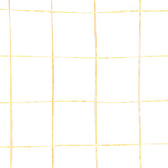 Gold White Plaid Gingham Check Hand Drawn Background Overlay