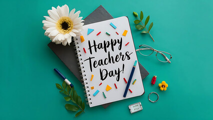 Teachers day poster , social media post , cover