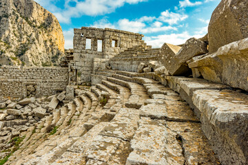 Termessos ancient city the amphitheatre. Termessos is one of Antalya -Turkey's most outstanding...