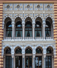 Famous Vijecnica building in Sarajevo, Bosnia and Herzegovina, Bosnia and Herzegovina