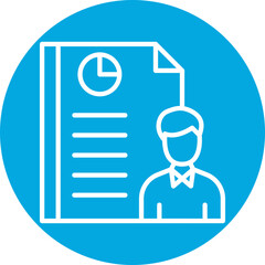 Employee Report Line Multi Circle