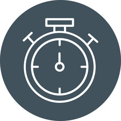 Stopwatch Line Multi Circle