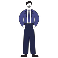 Young Businessman Illustration
