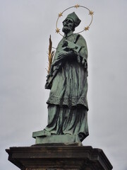 Fototapeta premium Statue Pont Charles à Prague