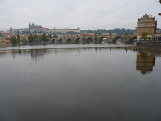 Fototapeta na wymiar Pont Vltava Prague