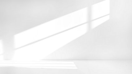 Shadow overlay effect isolated on transparent background, png. Light and shadows from window. Mockup of transparent shadow overlay effect and natural lightning in room interior