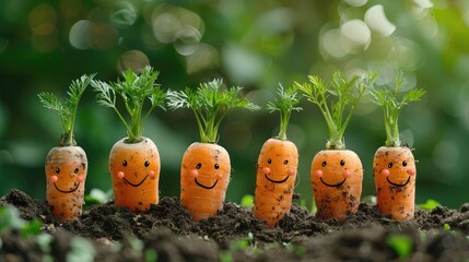 Greeting Card and Banner Design for Social Media or Educational Purpose of National Carrot Day Background