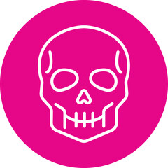 Skull Line Multi Circle