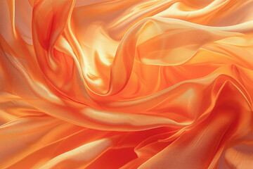 A close up of a piece of orange fabric