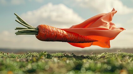 Greeting Card and Banner Design for Social Media or Educational Purpose of National Carrot Day Background