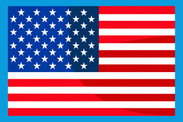 Obraz premium colourful usa flag