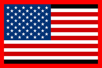 colourful usa flag