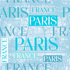 Fashion abstract vector pattern France and Paris