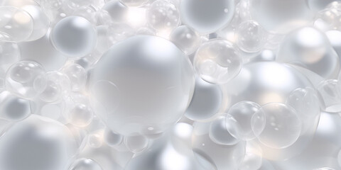 Abstract white soapy foam texture shampoo foam with bubbles  - obrazy, fototapety, plakaty