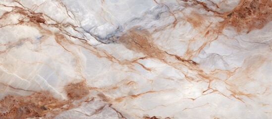This high resolution design showcases a close-up view of a marble surface with contrasting brown and white colors. The intricate veining and smooth texture of the marble are prominently displayed